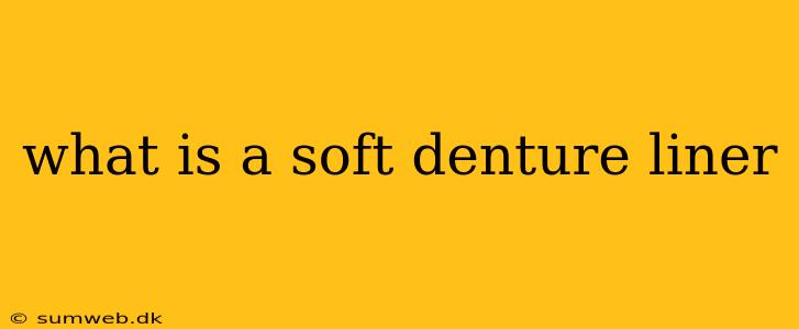 what is a soft denture liner